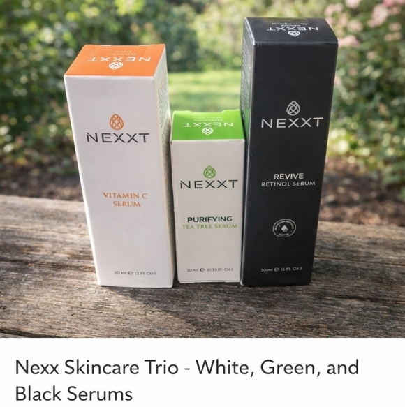 Nexx Other - Nexx Skincare Trio - White, Green, and Black Serums
